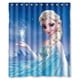 thumbnail image 1 of Cortina de ducha con diseño de Frozen de dibujos animados, juego de cortina de baño con ganchos, tamaño 60 x 72 pulgadas, 1 of 3