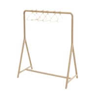 Bothyi - Perchero Para Casa De Muñecas Con Perchas, Muebles En Miniatura Para Sala De Estar, Color Marrón, 1:12