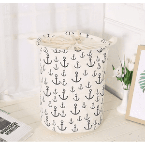 Genérico - Canasto Ropa Sucia Plegable Diseño Ancla