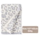 thumbnail image 3 of Manta de lana de medio terciopelo Manta de punto con estampado de leopardo para niños Manta de punto con forro polar Manta descalza con estampado de leopardo Manta de ensueño, 3 of 5