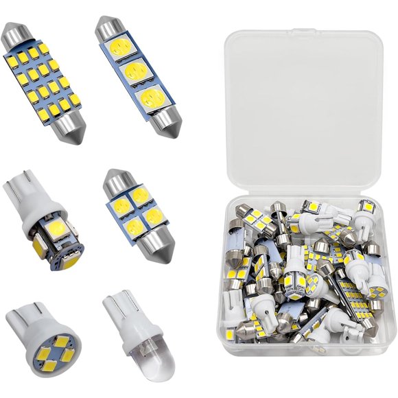 Luces LED interiores ZNDAW, 42 piezas, blancas, 12 V