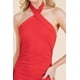 thumbnail image 2 of Vestido Midi de Canalé Cruzado con Cuello Halter, 2 of 4