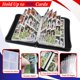thumbnail image 4 of Carpeta para cartas Karjiang 900 bolsillos negro de cuero PU, 4 of 7