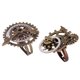 thumbnail image 3 of 2 Piezas Vintage Steampunk Reloj Parte Gears Hombres Mujeres Anillos Joyería 17mm, 3 of 5