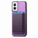 thumbnail image 2 of Funda de Cuero Magnética con Tarjetero para Motorola Moto G Power 2024 Cubierta Delgada Morado, 2 of 5