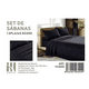 thumbnail image 1 of Set De Sabanas 1.5 Plazas 150 Hilos 1 Funda De Almohada Color Negro, 1 of 2