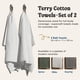 thumbnail image 4 of Juego de toallas de baño ONSEN Terry Gofle, 2 unidades, 70 x 140 cm, color blanco, 4 of 7