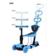 thumbnail image 4 of Scooter Monopatín 5 En 1 Ajustable Niño Chinita Led Azul, 4 of 5