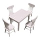 thumbnail image 1 of Juego De Muebles De 5 Piezas Decoración 1/12 Silla De Mesa Para Casa De Muñecas Cocina Blanco, 1 of 5
