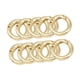 thumbnail image 1 of 10x Mosquetón De Metal Clips A Presión Hebillas Abrazadera Llavero Monederos Artesanía Aureate, 1 of 5