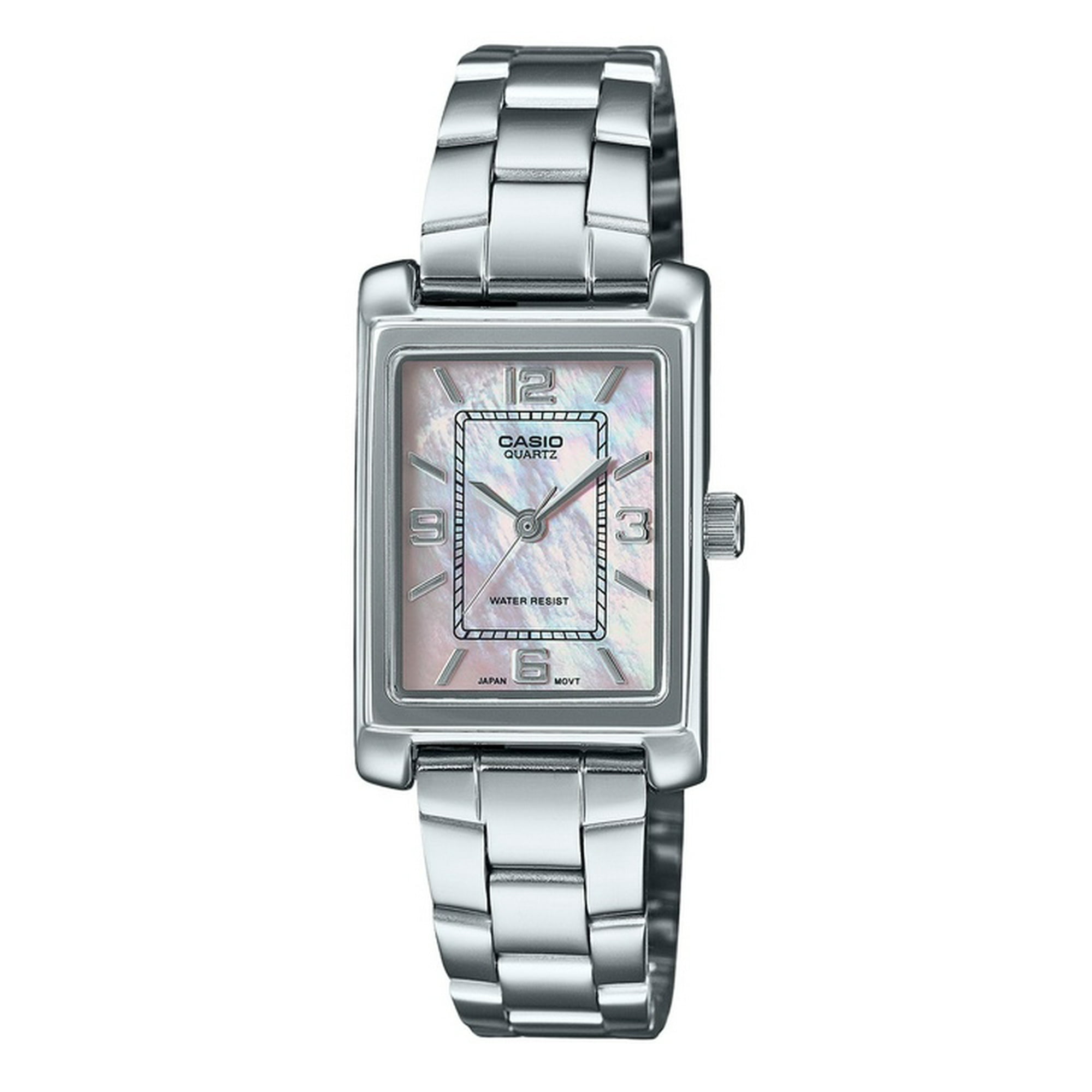 Reloj Casio Standard Análogo Acero Inoxidable Esfera Nácar Cuarzo Ltp-1234ds-4a Para Mujer