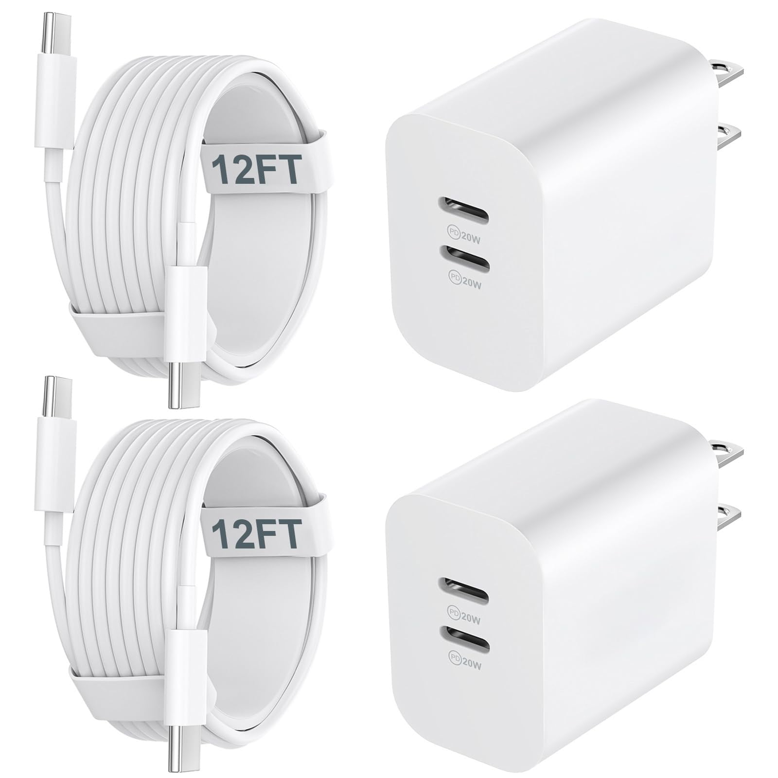 Auorld - Cargador Usb C Aworld De 20 W Para Iphone 15 Pro Max Con Cable