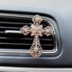 thumbnail image 1 of Car Air Outlet Aromatherapy Clip Cross Rhinestone Perfume Clip Cute Car Air Outlet Decoration Perfume Fragrance General Artificial Diamond Clip, 1 of 3