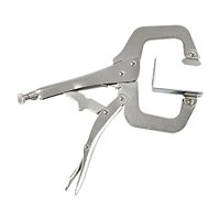 Magideal - Alicates De Abrazadera C De Bloqueo, Tornillo De Banco Con Abrazadera C, Agarre Cómodo Artesanal, Herramienta De Carpintería Con Agujero De Bolsillo, 11 Pulgadas