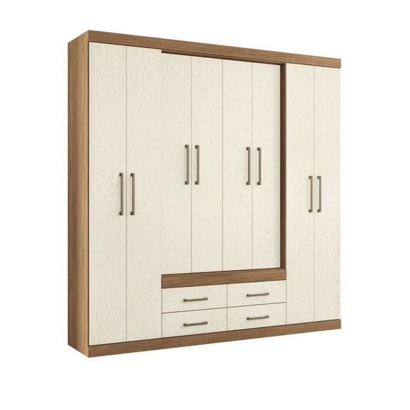Clóset Napoles 8 Puertas 4 Cajones Jatoba - Areia