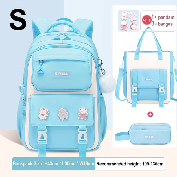 School Backpacks For Teenagers Kawaii Girls Backpack for School Elementary Student Bag Child Girl Bookbag with Tuition Tote Bag