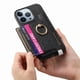 thumbnail image 2 of Funda Magnética para iPhone 14 Pro Max con Billetera y Anillo, Protector Resistente Negro, 2 of 6