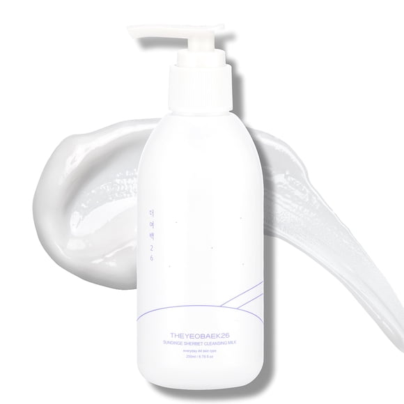Leche limpiadora THEYEOBAEK26 coreana para rostro, piel seca, 200 ml