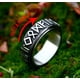 thumbnail image 2 of Anillo Runas Vikingo Titanio Giratorio Envejecido Moda, 2 of 3