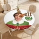 thumbnail image 4 of Elf: El canto de Buddy-theme Fitted Round Tablecloths Elastic Edged Table Covers Waterproof Table Cloth for Kitchen Holiday Party Tables Decor 150cm, 4 of 6