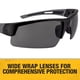 thumbnail image 3 of Gafas De Seguridad Dpg100 2d Crosscut® Black Smoke Lens, 3 of 6