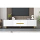 thumbnail image 2 of VIBE HAUS 78.7''Minimalist TV Stand for TVs up to 85 Inches, Modern Entertainment Center Media Console with 4 Spacious Cabinets for Living room(OLD SKU SJ000125AAK), 2 of 3