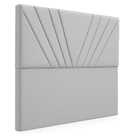 Ethan Desing - Respaldo De Cama 1.5 Plazas Gris Claro Siena