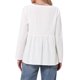 thumbnail image 3 of INSPIRE CHIC Blusa Boho con Botones para Mujer de Manga Larga Cuello en V Ligera Elegante Casual Talla S Blanca, 3 of 6