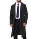 thumbnail image 4 of INSPIRE CHIC Abrigo de Invierno para Hombre con Solapa de Muesca de Pecho Simple Abrigos de Trinchera de Negocios XL Negro- Nuevo, 4 of 6