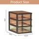 thumbnail image 3 of Torre de almacenamiento de plástico con 3 cajones y 2 cajones, multifuncional, con cajones transparentes, organizador para manualidades y papelería., 3 of 5