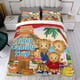 thumbnail image 4 of El Barrio de Daniel Tigre Conjunto de sábanas temático, trío de piezas, cómodo y amigable con la piel, diseño único, regalo de decoración para el hogar para familiares, amigos y fans, 90 cm * 190 cm, 4 of 6
