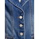 thumbnail image 5 of INSPIRE CHIC Chaleco de Mezclilla sin Mangas para Mujer con Cuello en V y Solapa Muesca Chaleco Vaquero Talla XL Azul, 5 of 6