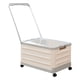 thumbnail image 4 of Contenedor De Almacenamiento Con Ruedas Y Asa, Caja De Almacenamiento Plegable Para El Hogar, Camping, Gris Y Blanco, 4 of 4