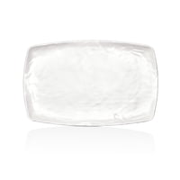 Kulsan - Plato Melamina Rectangular Blanco 23.5 X 37 Cm Linea Carre