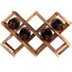 thumbnail image 1 of Botellero de madera para encimera, apilable para 10 botellas, plegable, de sobremesa, para el hogar, cocina, bar, etc., 1 of 6