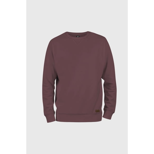 Polerón Crew Classic Burdeo Hombre Falcone