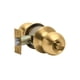 thumbnail image 2 of Cerradura de pomo cilíndrica, Oficina -Dormitorio. (Bronce pulido). SKU: SDP10-PB, 2 of 3