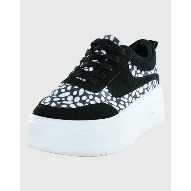 Zapatilla Leopard Cover Negro Danicolle