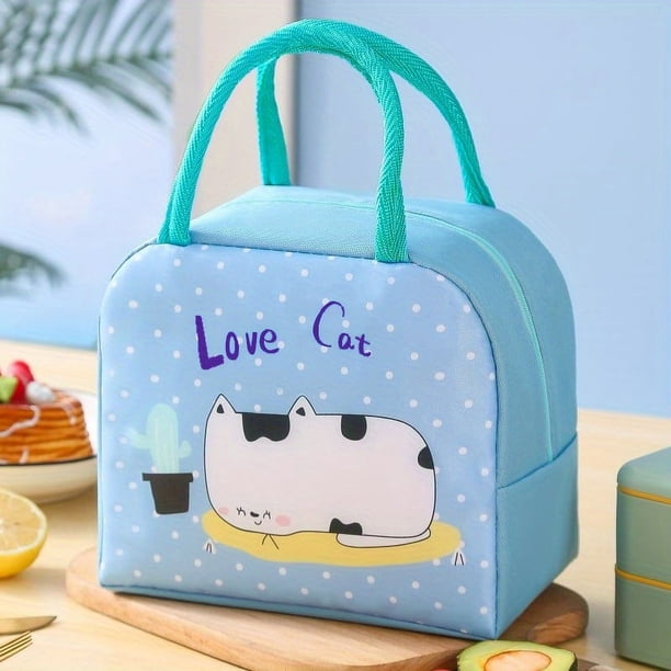 Cute Cartoon Insulated Lunch Bag - Perfect for Kids' School Lunches!