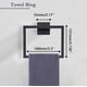thumbnail image 3 of Juego de accesorios de baño PAHSFS negro mate, 5 piezas, 3 of 6