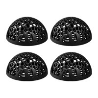 Ioensy - 4X Refugio Cueva Para Acuario, Creativo, Para Camarones Y Reptiles, Color Negro