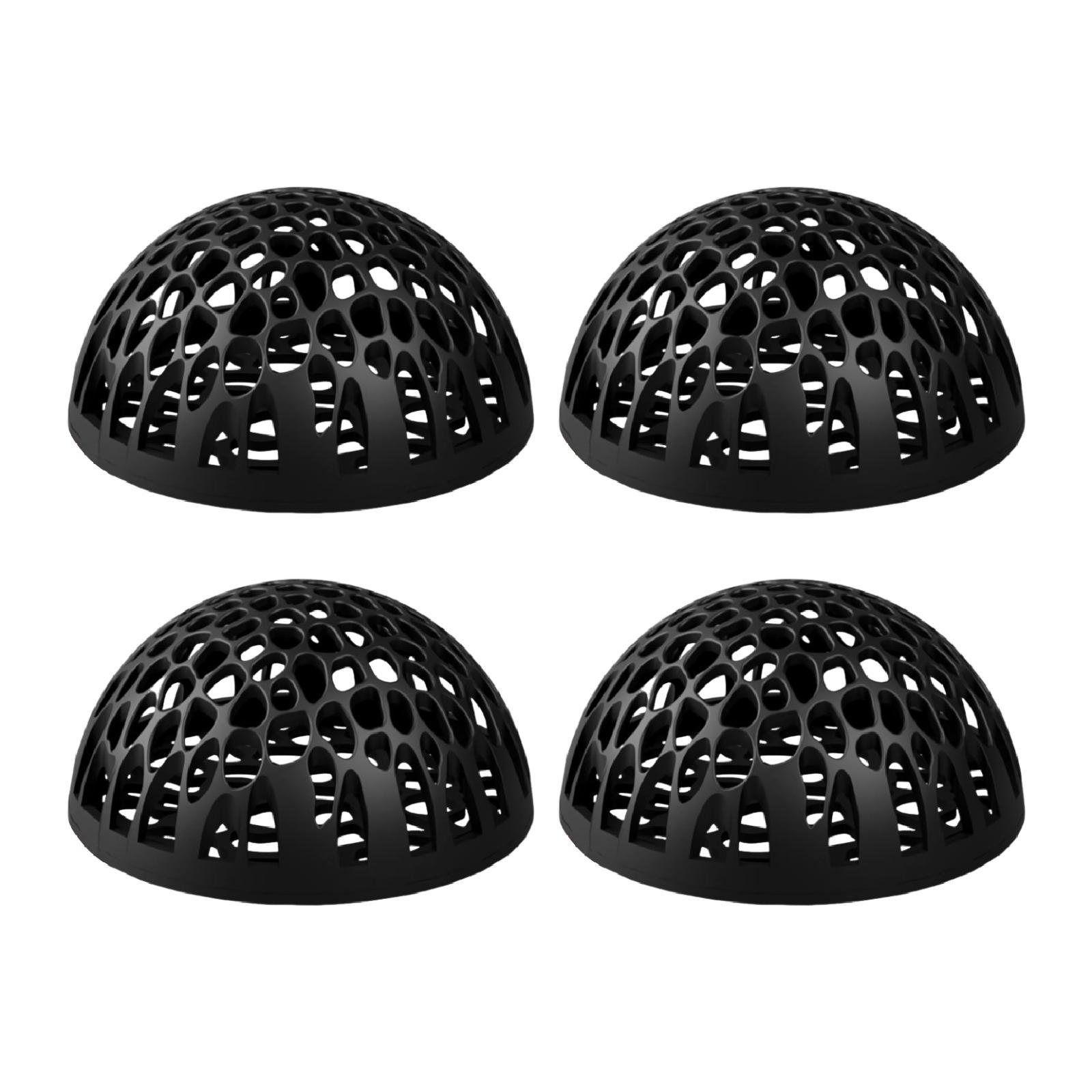 Ioensy - 4X Refugio Cueva Para Acuario, Creativo, Para Camarones Y Reptiles, Color Negro