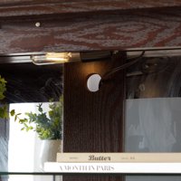 M&Ms - Curio Display Cabinet, Antique Display Cabinet With Glass Doors Adjustable Shelves For Collectibles Four Door Design Vintage Showcase For Home Or Office Antique Display Case E26 Bulb Included Che