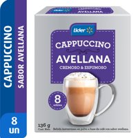 Café Cappuccino Avellana 8 Un Caja 136 G Lider