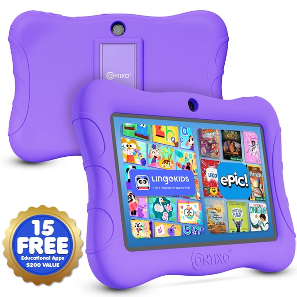 Tablet Infantil Contixo V9 de 7" Android 11, 2 GB RAM, 32 GB, Wi-Fi, Bluetooth, Control Parental y Funda Protectora