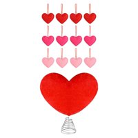 Magideal - Adorno Para De Navidad Con Forma De Corazón Para El Día De San Valentín, Decoración Navideña Creativa Para Aniversario, Propuesta De Año Nuevo,