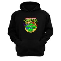Genérico - Polerón Canguro Tortugas Ninja Negro Talla Xl Unisex