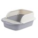 thumbnail image 2 of Bandeja De Arena Para Mascotas Contenedor De Caja De Arena Caja De Arena Para Gatos Con Parte Superior Abierta Bandeja De Arena Para Gatos Con Pala Blanco Gris, 2 of 5