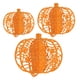 thumbnail image 5 of 3x Calabazas Decorativas Calabazas Decorativas Para Otoño Acción De Gracias Mesa Naranja, 5 of 5