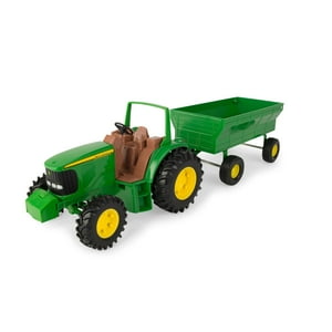 Juego De Tractores De Juguete John Deere Kids Tractor Wagon De 8 Pulgadas Y Más De 3 Años